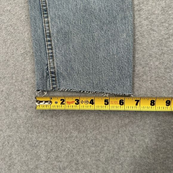 Vintage Levi's 512 Slim Fit Tapered Leg Jeans size  11 JR. L Raw Hem High Rise - Picture 14 of 16